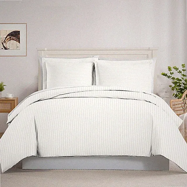 1-Pc Duvet Cover only with Zipper Closure & Corner Ties & 100% Cotton