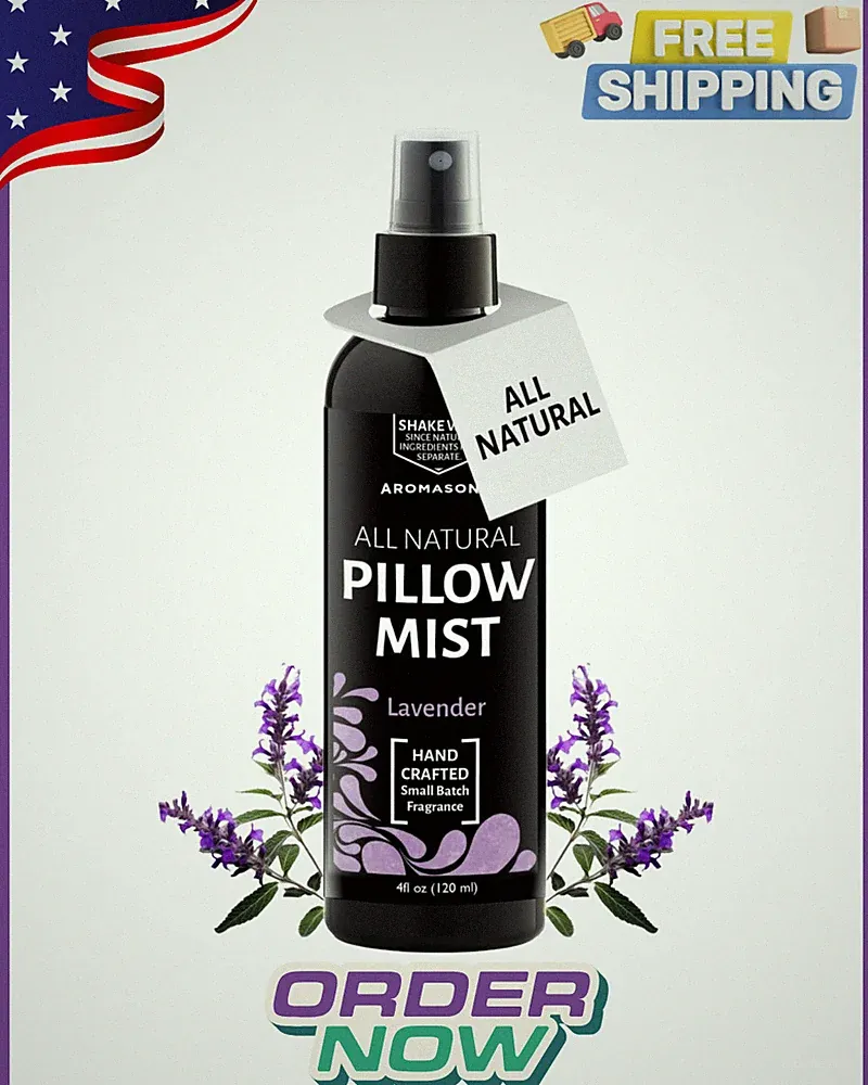 Lavender Pillow Spray for Sleeping - All Natural Calming Linen & Bedtime Sleep M