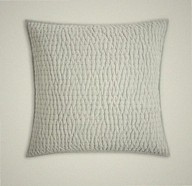 NWOT Quince European Linen Stitch Euro 26" Shams Mist Sham