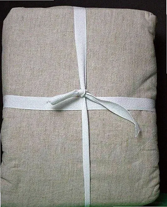 Pottery Barn European Flax Linen Cotton Duvet Cover, King/Cal.King Oatmeal New