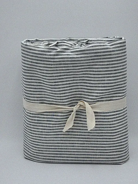 Pottery Barn Wheaton Striped Linen/Cotton Duvet Cover ~ King/Cal. ~ Chambray
