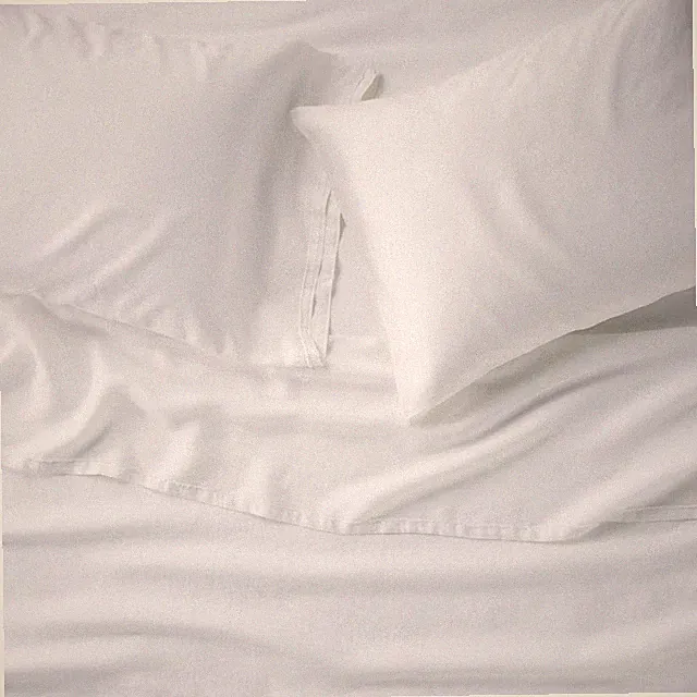 Queen 100% Linen Sheet Set White - Casaluna
