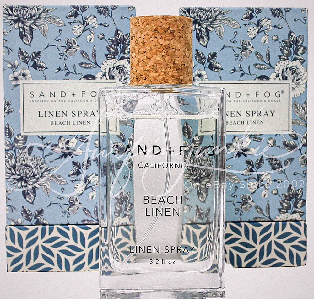 Sand + Fog Home Bedding Spray Beach Linen Laundry Clothing 2pc Boxed 3.2 oz New