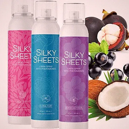 Silky Sheets Pheromone Infused Linen Spray 4oz - Choose Fragrance