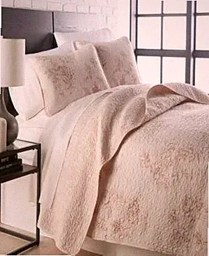 Southshore Fine Linens Beige Harmony Ultra-Soft 3-Piece Queen Quilt Set