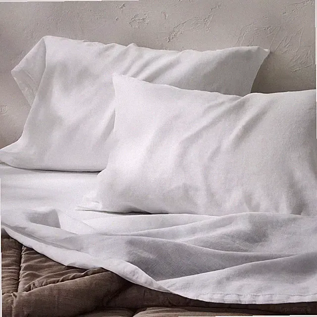 Standard 100% Linen Pillowcases White - Casaluna