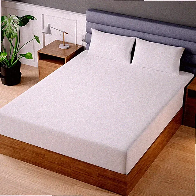 Superity Linen Cotton Fitted Sheet